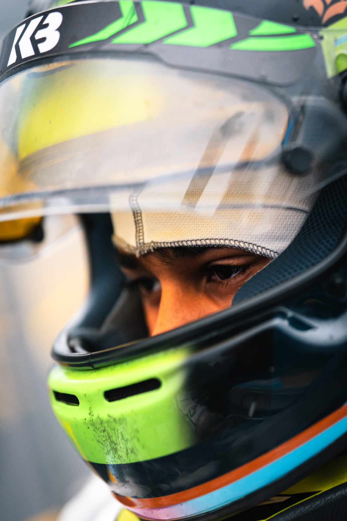 Visor close-up